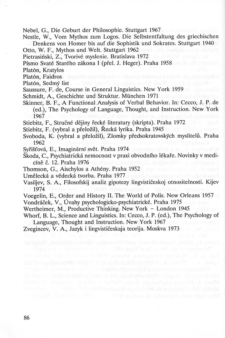 Jolana Polkov - Mylenkov tvoen / Literatura, strana 86