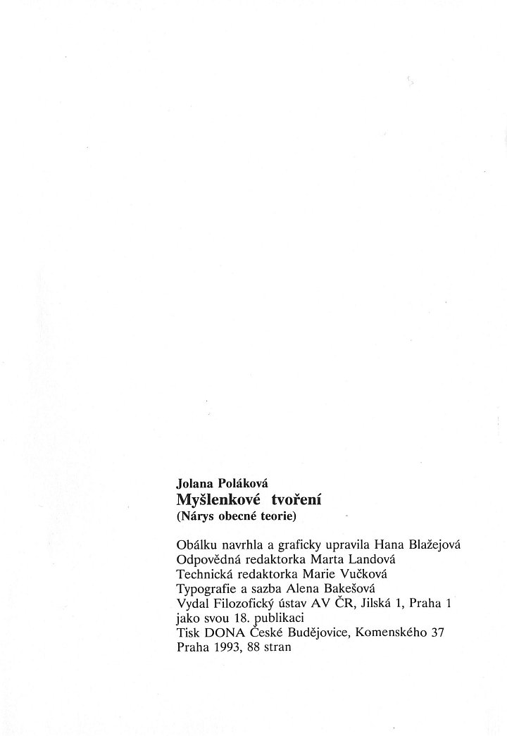 Jolana Polkov - Mylenkov tvoen / Literatura, strana 89