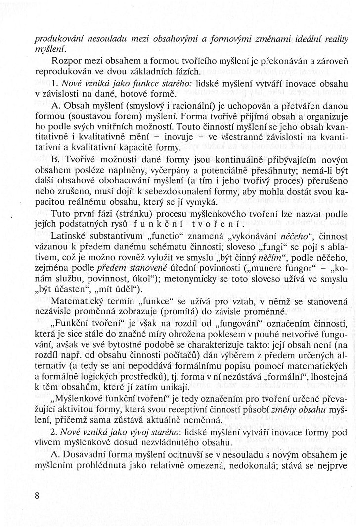 Jolana Poláková - Myšlenkové tvoření / Úvod, strana 8