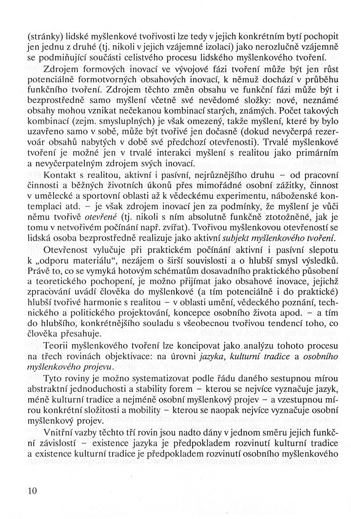 Jolana Poláková - Myšlenkové tvoření / Úvod, strana 10