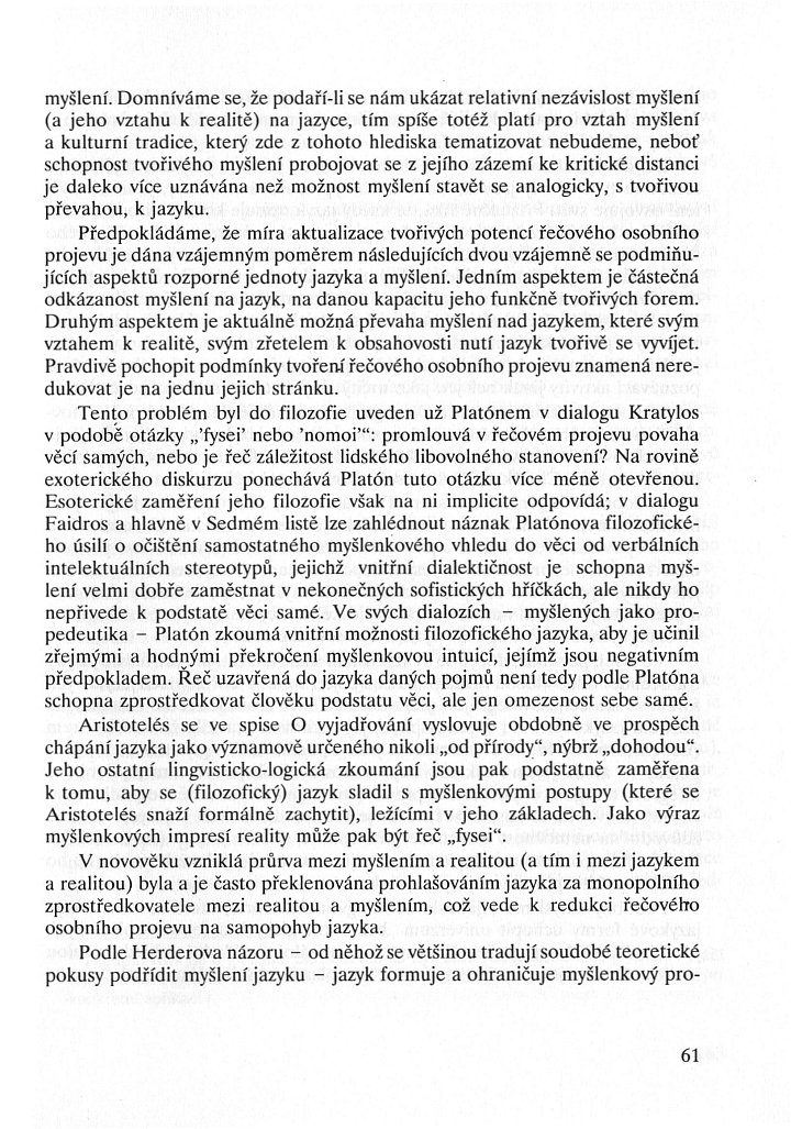 Jolana Poláková - Myšlenkové tvoření / Úvod, strana 61