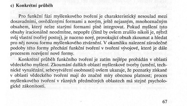 Jolana Poláková - Myšlenkové tvoření / Úvod, strana 67b