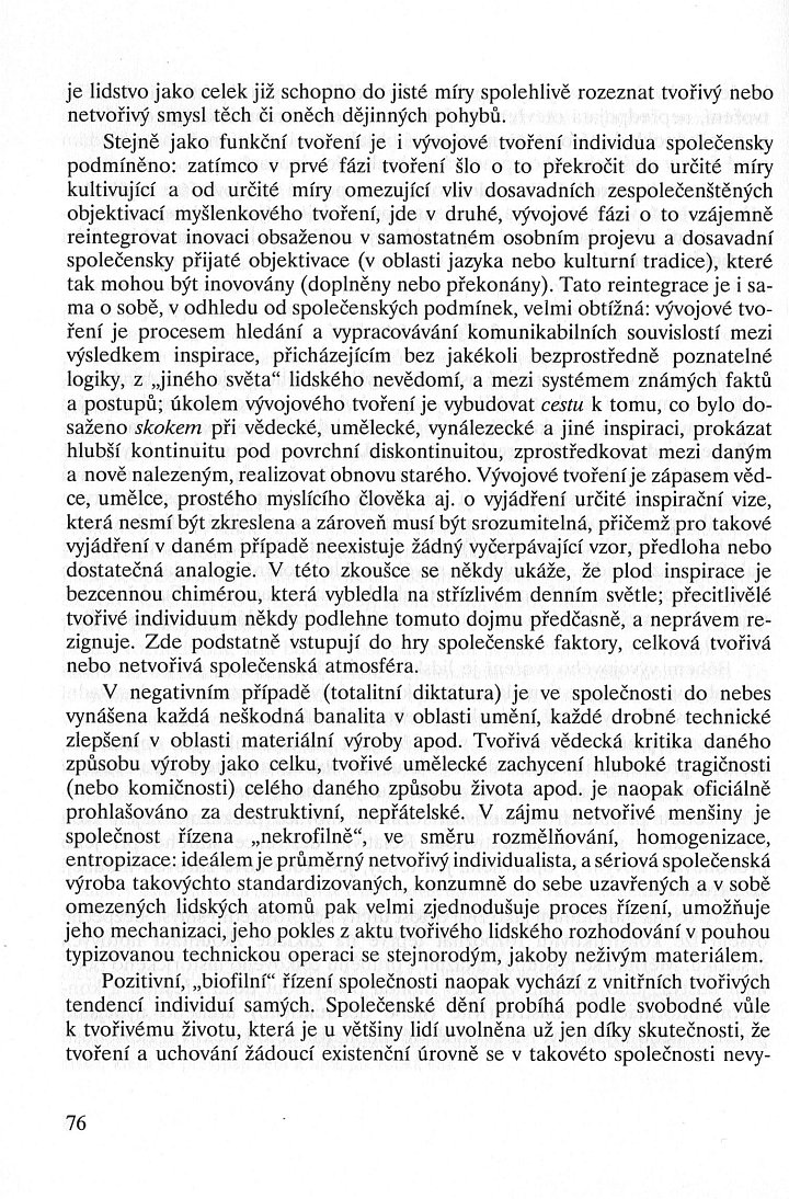 Jolana Poláková - Myšlenkové tvoření / Úvod, strana 76